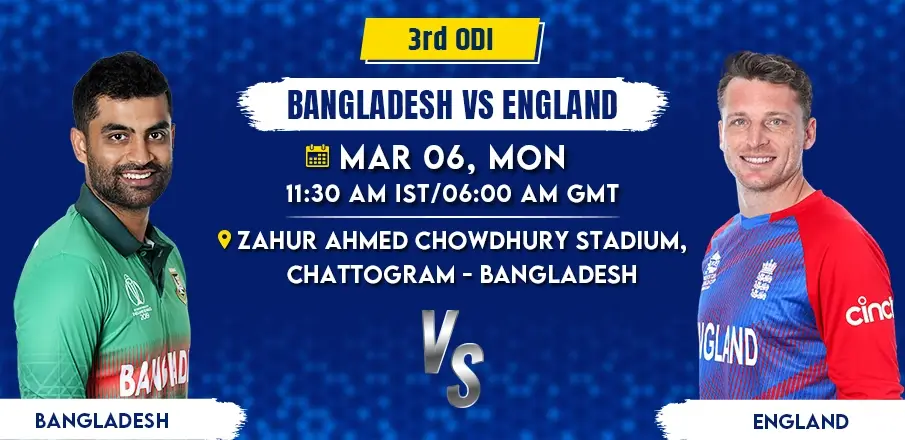 BAN vs ENG, 3rd ODI